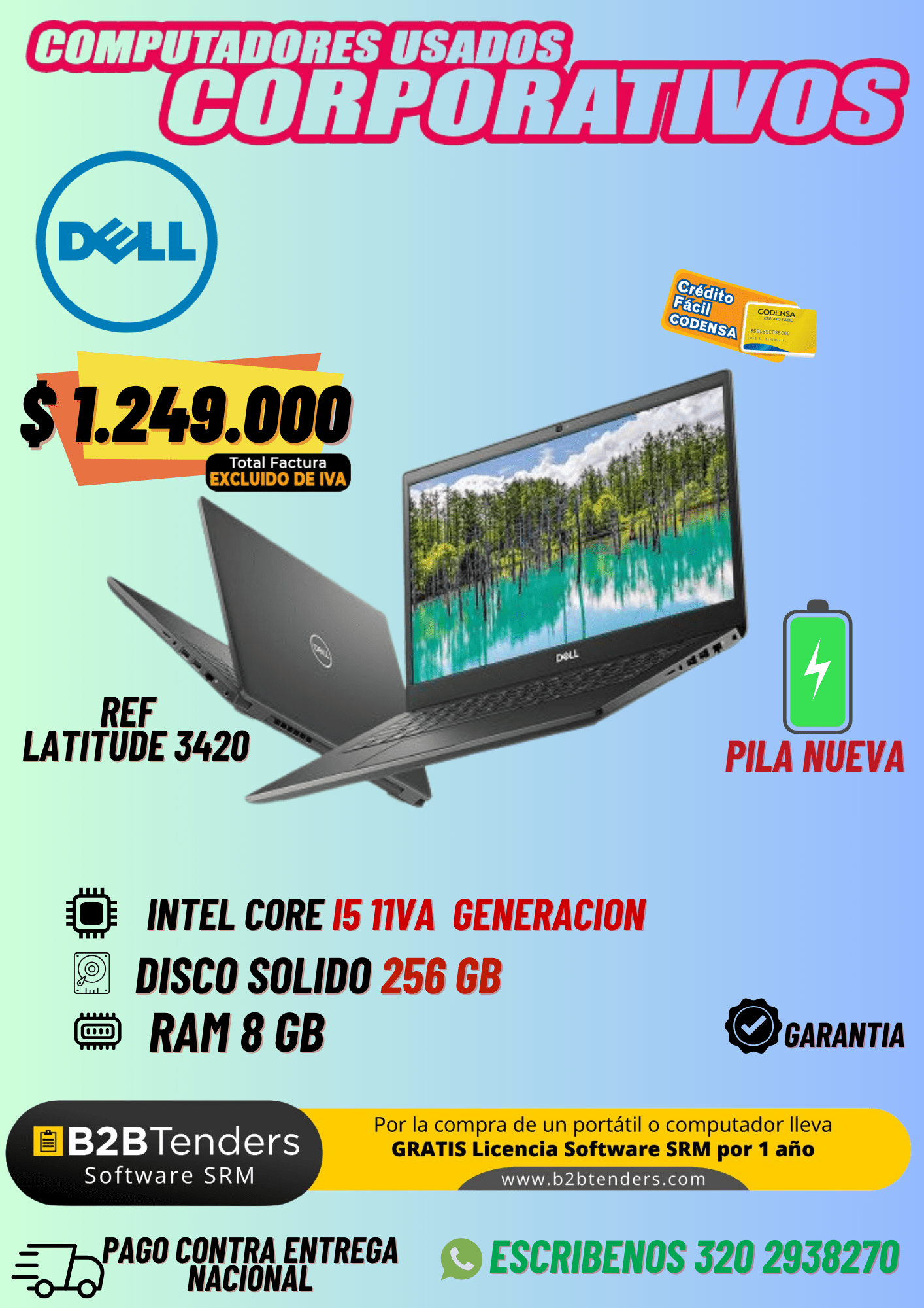 Dell Latitude 3420 Intel Core I5 11va